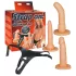 You2Toys - strap-on dildosetti valjailla (ihonvärinen)
