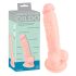 Medical - Lääketieteellinen silikoni dildo (18 cm) - luonnollinen