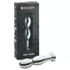 mystim O(h!)-thello - elektro anustappi pallomainen - hopea