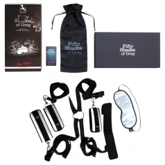   Fifty Shades of Grey - BDSM aloitussetti - handcuffit ja side