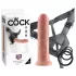 King Cock - Strap-on dildo - 20 cm - luonnollinen väri
