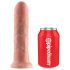 King Cock Strap-on 8 - kiinnitettävä dildo - luonnollinen