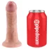 King Cock - strap-on dildo - 15 cm - luonnollinen väri