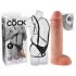 King Cock Strap-on 11 - ontto kiinnitettävä dildo valjailla (28cm)