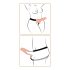 Fetissi Strap-on 9 - kiinnitettävä dildo (luonnollinen)