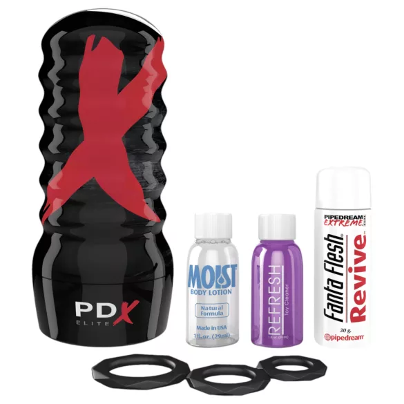 PDX Elite - masturbaattori tiivis imutoiminto - luonnollinen väri