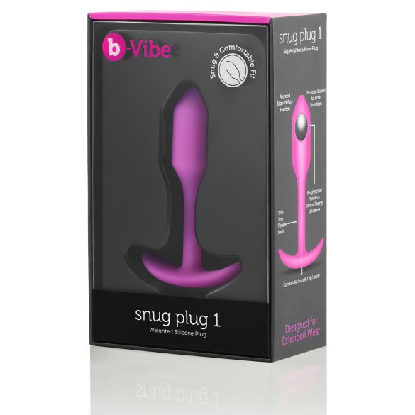 b-vibe - anustappi sisäpainolla 55g - pinkki