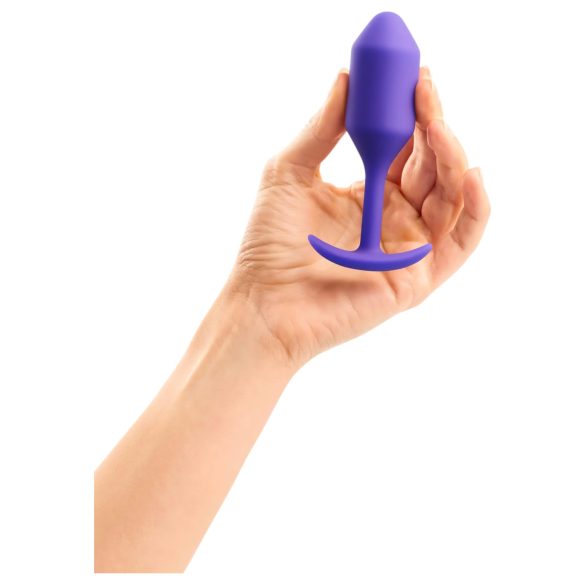 b-vibe Snug Plug 2 - anustappi kahdella kuulalla 114g - lila