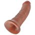 King Cock - dildo 20 cm - tumma luonnollinen