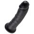 King Cock - dildo 20 cm - musta