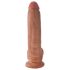 King Cock 9 kiveksellinen dildo (23 cm) - ruskea