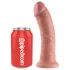 King Cock 20 cm dildon - luonnollinen
