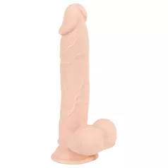   Nature Skin - imukupilla varustettu, aidon tuntuinen dildo (naturaali, keskikokoinen)