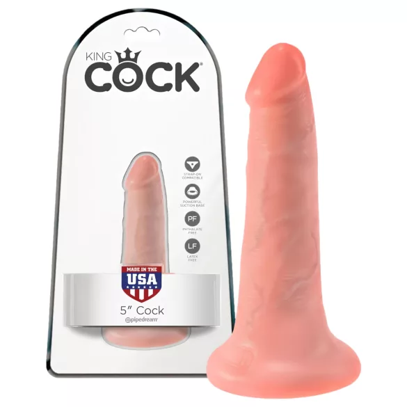 King Cock - dildo - realistinen - 13 cm - ihonvärinen