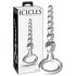 Icicles No. 67 - Pyöreä lasidildo (läpinäkyvä)