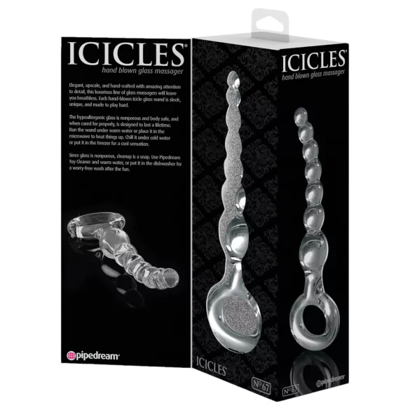 Icicles No. 67 - lasidildo pallopäällä - kirkas