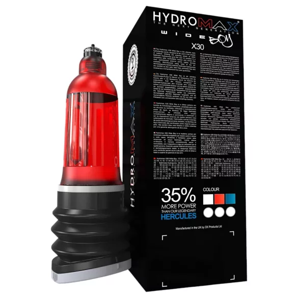 Bathmate Hydromax 7: Laajempi vesipumppu (punainen)