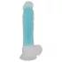 You2Toys - kiiltävä dildo imukupilla - sininen