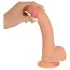 realistixxx - imukupilla varustettu realistinen dildo (22 cm, ihonvärinen)