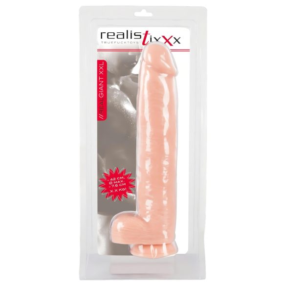 Realistixxx Giant 3XL - realistinen dildo (42 cm) - luonnollinen