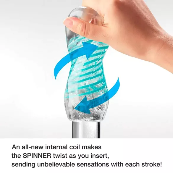TENGA Spinner Tetra - masturbaattori (läpinäkyvä)