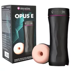   mystim Opus E Donut - sähköinen masturbaattori (luonnollinen-musta)