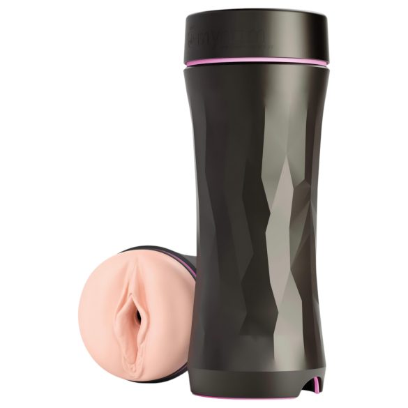 mystim Opus E Vagina - sähköinen vagina - realistinen - musta/nude