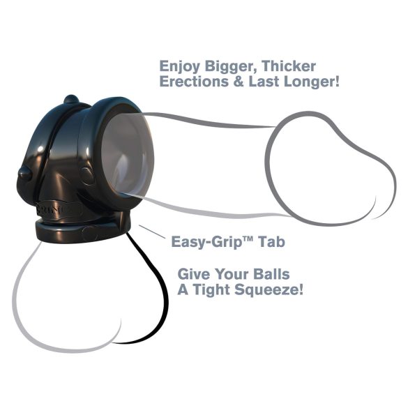 Fantasy Rock Hard - penisrengas ja kivesten venytysrengas - musta