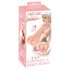 Luonnollinen iho - 2in1 tekopopo ja penisholkki (nude)