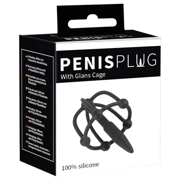 You2Toys - Penistulppa - silikoninen terssihäkki dilataattorilla (musta)