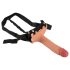 Realistixxx Strap-on - kiinnitettävä, ontto dildo (luonnollinen)