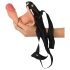 Realistixxx Strap-on - kiinnitettävä, ontto dildo (luonnollinen)