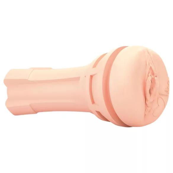 mystim OPUS Mica - aito tekovagina mastubaattori - vaalea/musta