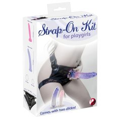   You2Toys - Strap-on Kit - kiinnitettävä dildo setti (2 dildoa)
