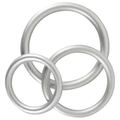 You2Toys Metallic - penisrenkaat setti 3 kpl - silikoni