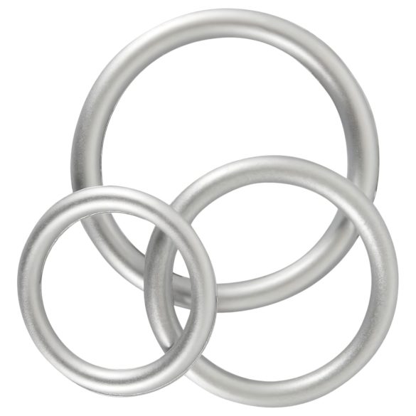 You2Toys Metallic - Silikoninen Penisrengassetti (3 kpl)