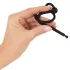 Penisplug - silikoninen virtsaputkidilaattori terssirenkaalla 0,6mm - musta