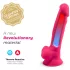 Silexd 7 - imukupeilla varustettu, kiveksellinen dildo - 17,5 cm (pinkki)