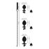 You2Toys - Anustappi Setti - anustapit + talutushihna (hopea)