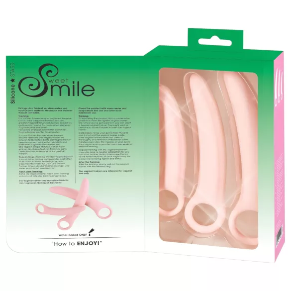 Smile emätinharjoittimet - Vaginaharjoitinsarja 3 koossa (lantionpohjan vahvistaja)