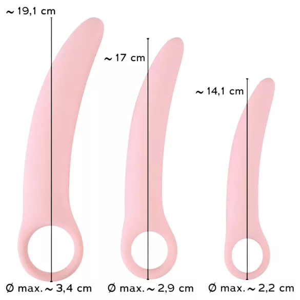 Smile emätinharjoittimet - Vaginaharjoitinsarja 3 koossa (lantionpohjan vahvistaja)