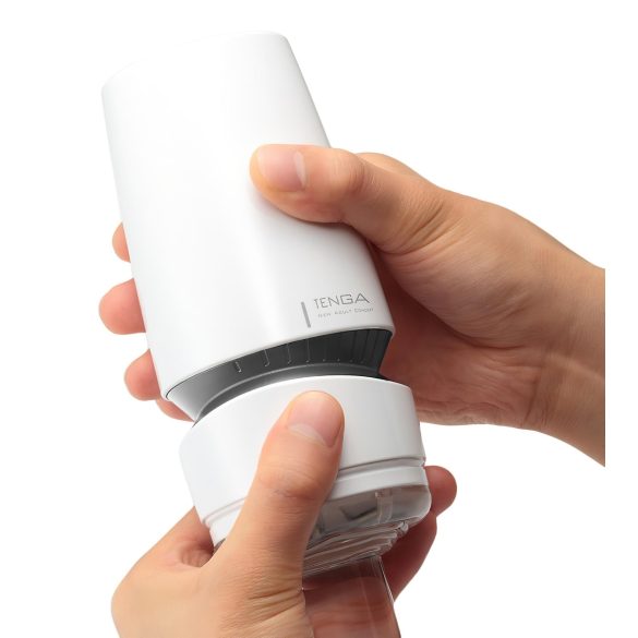 TENGA Aero - suihinmasturbaattori voimakas imu - valkoinen/hopea