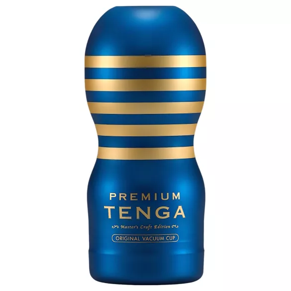 TENGA Premium Original - kertakäyttöinen masturbaattori - sininen