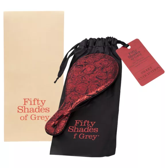 Fifty Shades of Grey - läimäytin - keinonahka - musta/punainen