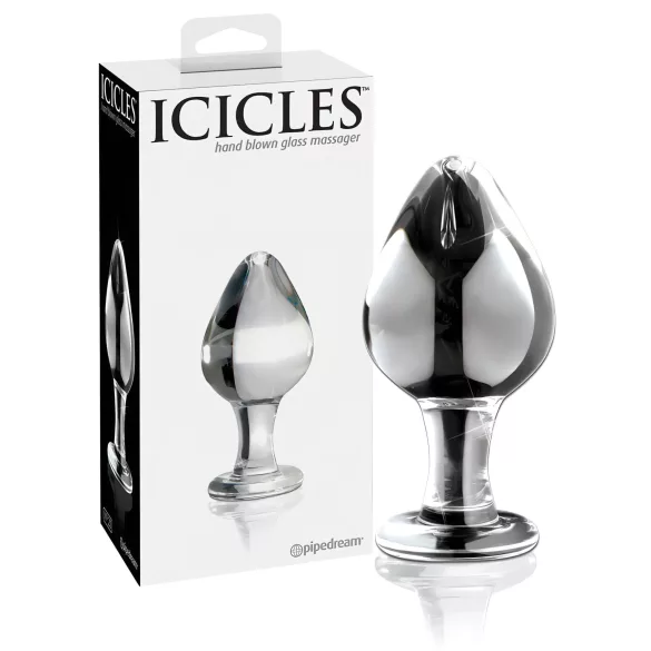 Icicles No. 25 - anustappi - lasi - läpinäkyvä - kartiomainen