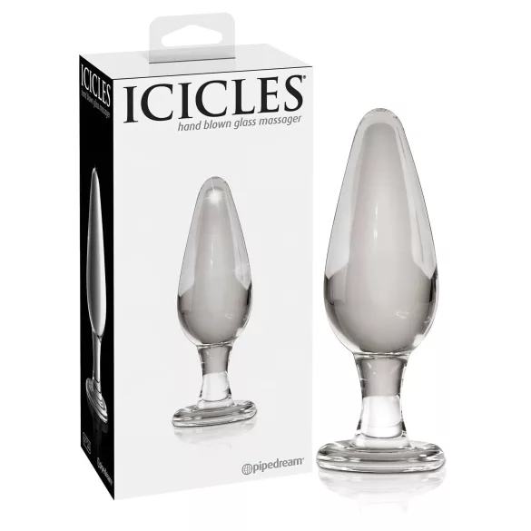 Icicles No. 26 - anustappi - lasi - läpinäkyvä - kartiomainen