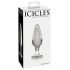 Icicles No. 26 - Kartionmuotoinen lasinen anaalitappi (läpinäkyvä)