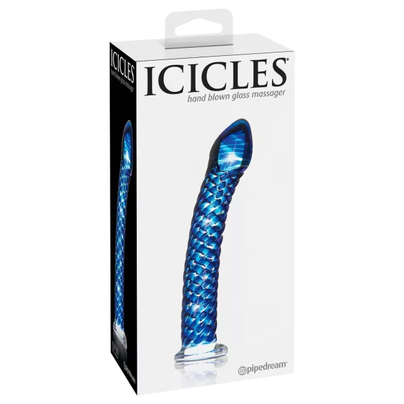 Icicles No. 29 - lasidildo - spiraali - sininen