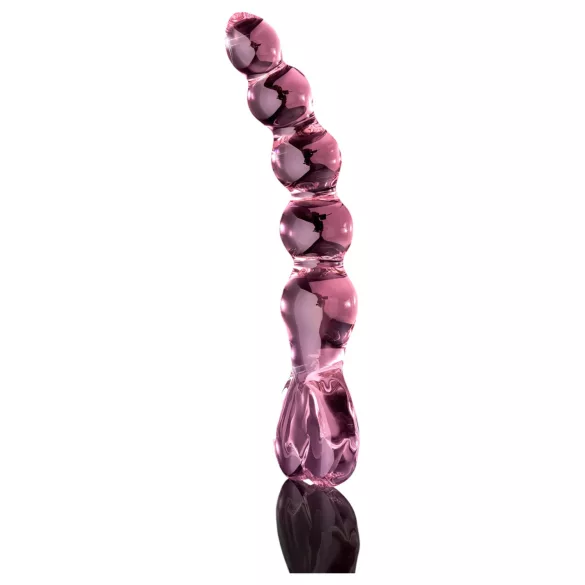 Icicles No. 43 - lasidildo helmillä ja sydämellä - pinkki