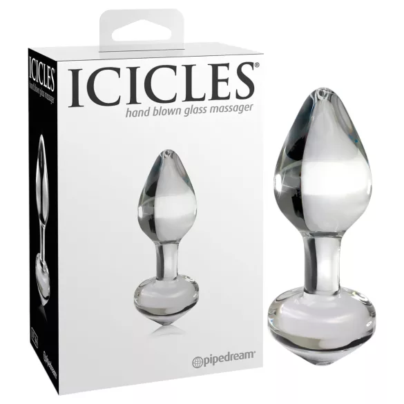 Icicles No. 44 - anustappi - lasi - kartiomainen - läpinäkyvä